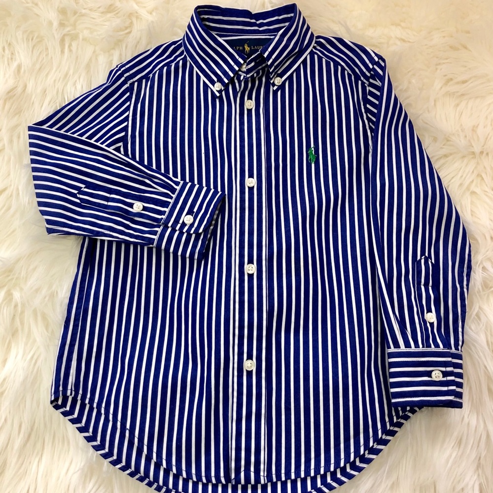 Ralph Lauren Little Boys Cotton Shirt. 3T - Picture 2 of 3